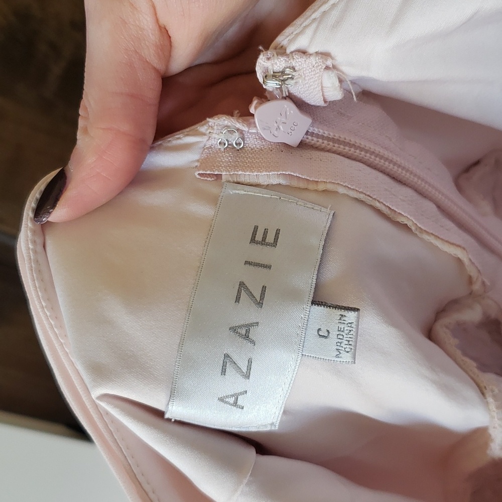 Azazie Kensington Bridesmaids Dress in Blushing Pink - Picture 12 of 14